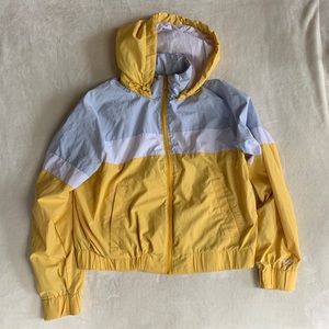 yellow hollister rain jacket